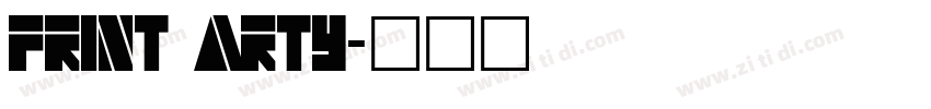 Print Arty字体转换